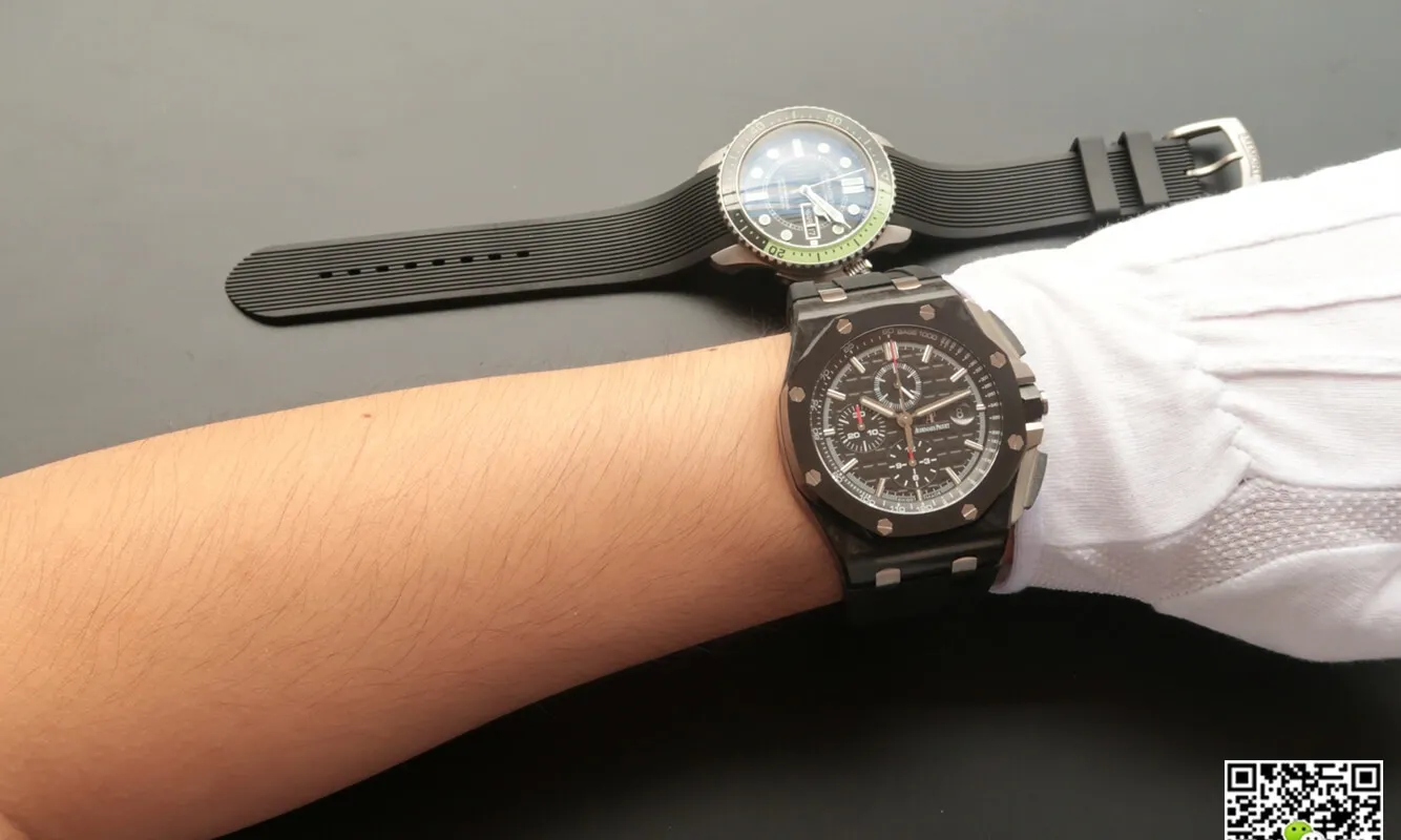 Audemars Piguet Royal Oak Offshore 26400AU.OO.A002CA.01 JF Factory 1:1 Best Edition Replica Watch Black Strap